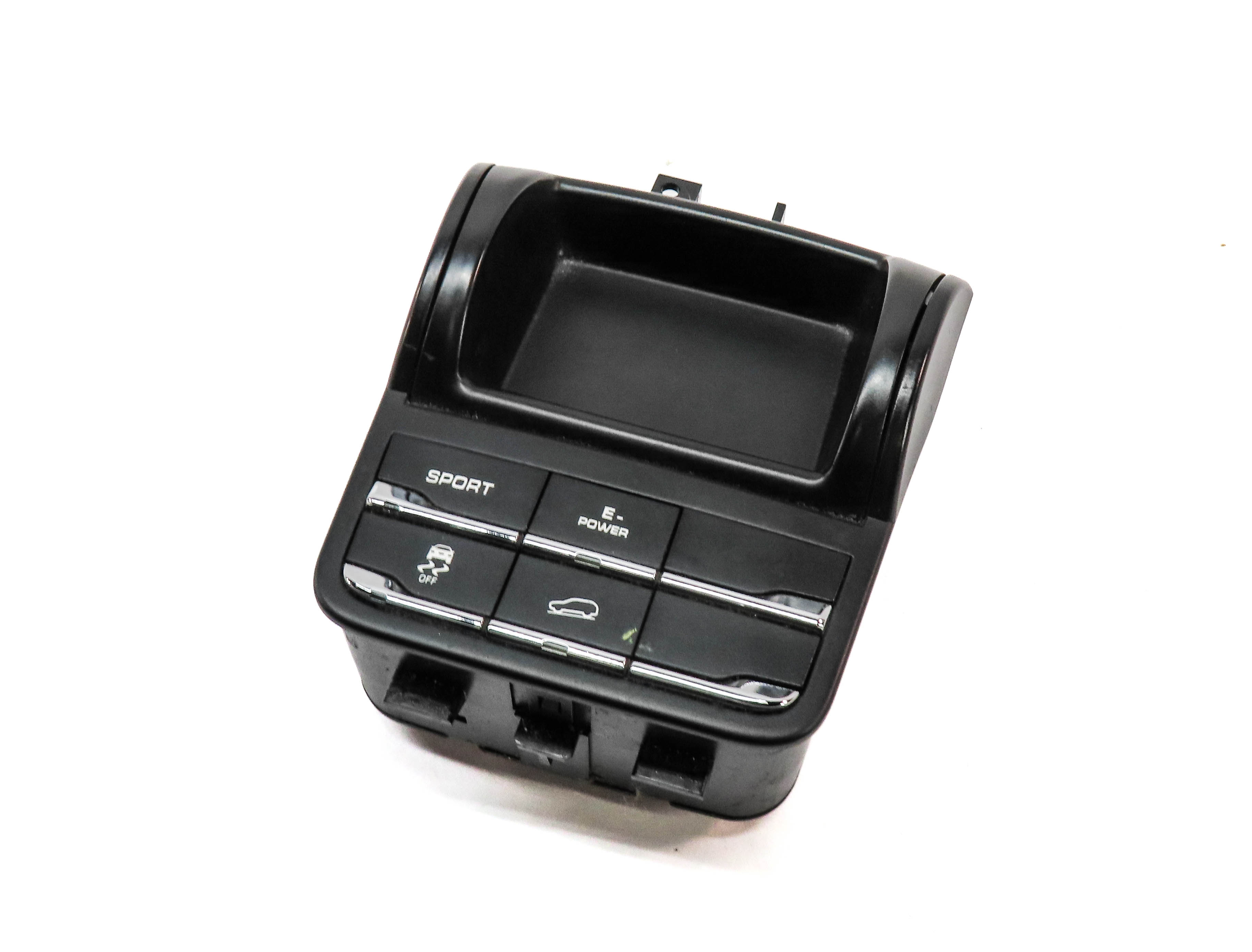 2011 PORSCHE CAYENNE HYBRID (958) TERRAIN TRACTION CONTROL SWITCH BUTTON PANEL — exact item pictured
